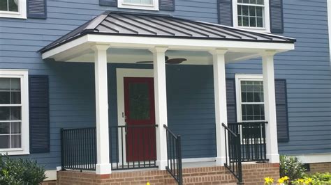 sheet metal porch|metal porches for homes.